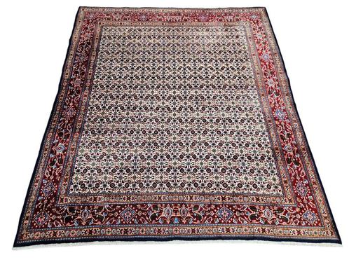 Handgeknoopt Perzisch wol Moud tapijt floral Iran 218x250cm, Huis en Inrichting, Stoffering | Tapijten en Kleden, Gebruikt, 200 cm of meer
