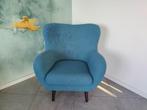 Fauteuil (armchair) - Fabric - turquoise - LeenBakker, Ophalen, Minder dan 75 cm, Zo goed als nieuw, Modern. Fabric