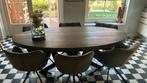 Riviera Maion eetkamerstoelen + ovalen tafel, Huis en Inrichting, Tafels | Eettafels, Ophalen, 100 tot 150 cm, 200 cm of meer