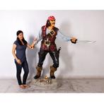 Piratenbeeld 190 cm - piraat levensgroot