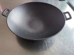 Gietijzeren Wokpan - 36.5cm, Ophalen, Gietijzer, Zo goed als nieuw, Keramische plaat