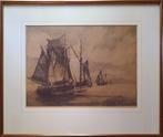 Vissersvloot - Kunstenaar: Jan Sirks, Antiek en Kunst, Kunst | Etsen en Gravures, Ophalen