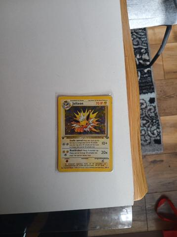 Zeldzame Jolteon 1ste edtion Pokémon Kaart! beschikbaar voor biedingen