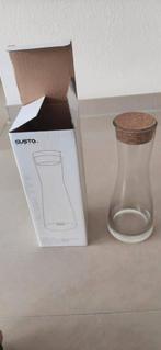 Nieuwe karaf met kurkdop nog in de doos Merk Gusta, Verzamelen, Glas en Borrelglaasjes, Ophalen of Verzenden, Nieuw, Overige typen