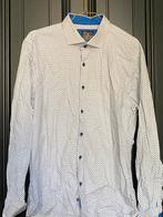 Vintage Enrico Polo overhemd Stippenprint patroon, Wit, Vintage, Ophalen of Verzenden, Zo goed als nieuw
