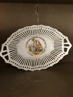 Mooie antieke schaal met opengewerkte rand, Ophalen of Verzenden