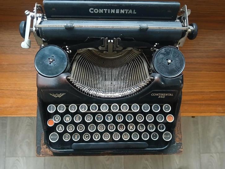 Continental 340 Typemachine uit 1933, Diversen, Typemachines, Gebruikt, Ophalen of Verzenden