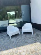Witte fauteuil IKEA, Huis en Inrichting, Fauteuils, Ophalen, Kunststof, Gebruikt, 75 tot 100 cm
