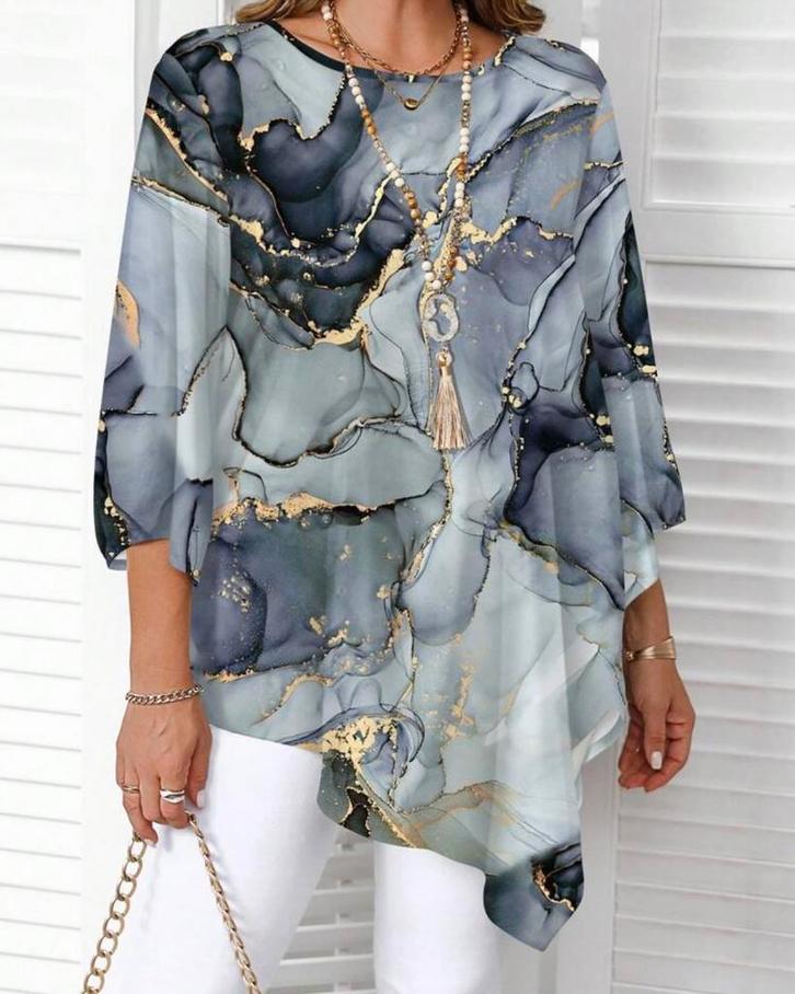 Top Sophia Grijs (44-52), Kleding | Dames, Grote Maten, Nieuw, Shirt of Top, Grijs, Verzenden