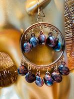Bohemian oorbelken creolen, Ophalen of Verzenden, Nieuw, Goud, Overige materialen
