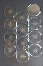 Art-Deco box met schitterend geslepen onderleggers, Ophalen of Verzenden