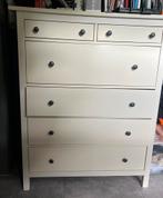Hemnes ikea ladekast wit, Ophalen, 100 tot 150 cm, 5 laden of meer, 100 tot 150 cm