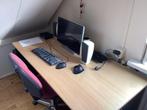 Buro Bureau  groot stevig en stabiel, Ophalen, Zo goed als nieuw, Bureau