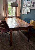Prachtige antieke houten tafel – massief hout, twee laatjes, Antiek en Kunst, Ophalen