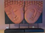 Twee Boeddha Wanddecoraties, Ophalen of Verzenden, Gebruikt