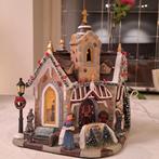 Kerk kapel kerstdorp Intratuin met verlichting, Ophalen of Verzenden, Zo goed als nieuw