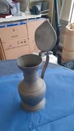 Oude Tinnen Kan met Deksel, Antiek en Kunst, Ophalen of Verzenden