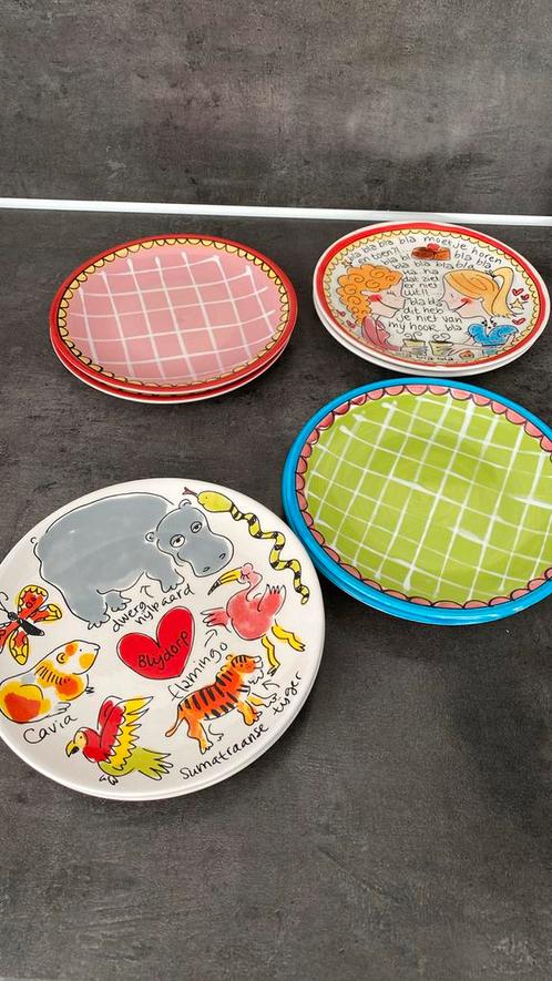 Blond Amsterdam- gebaksbordjes, Huis en Inrichting, Keuken | Servies, Zo goed als nieuw, Bord(en), Blond Amsterdam, Aardewerk