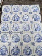32 en 36 stuks antieke tegels wit blauw landschap 12x12cm, Antiek en Kunst, Antiek | Wandborden en Tegels, Ophalen