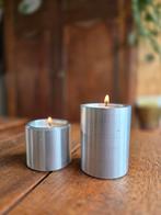 RVS Theelichthouder Set, Ophalen of Verzenden, Metaal, Minder dan 25 cm
