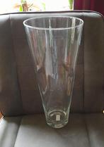 Glazen vaas, lengte 50 cm., Ophalen, Gebruikt, Glas, 50 tot 75 cm