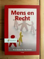 Studieboek Mens en Recht, Mr. Y.M. Visscher; Mr A. Bunthof, Nieuw, Alpha, HBO