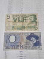Nederland Gulden Biljetten - 5 & 10 Gulden, Postzegels en Munten, Bankbiljetten | Nederland, Ophalen of Verzenden, 5 gulden, Los biljet