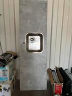Aanrechtblad met spoelbak, Huis en Inrichting, Keuken | Keukenelementen, Ophalen, 150 tot 200 cm, Nieuw, Minder dan 100 cm