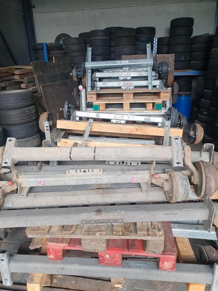geremde assen patmaat 80 TM 170 gebruikte  goede staat, Auto diversen, Aanhangwagen-onderdelen, Zo goed als nieuw, Ophalen of Verzenden