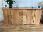 Massief eiken dressoir, Huis en Inrichting, Kasten | Dressoirs, Ophalen, Eikenhout, Zo goed als nieuw, 200 cm of meer