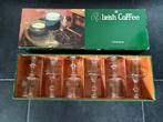 6 Irish koffie glazen in doos Durobor, Verzamelen, Glas en Borrelglaasjes, Ophalen of Verzenden, Zo goed als nieuw, Overige typen