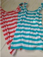 Leuke hemdjes blauw wit en rood wit gestreept ca. maat 158, Ophalen of Verzenden, Gebruikt, Meisje, Shirt of Longsleeve