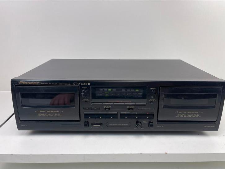 PIONEER CT-W205R Stereo Double Cassette Deck. UNIEK TOPPER, Audio, Tv en Foto, Cassettedecks, Dubbel, Overige merken, Auto-reverse