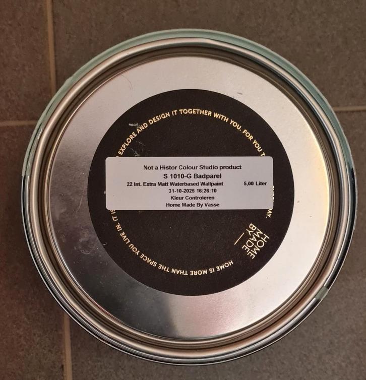 Te koop muurverf Badparel, Doe-het-zelf en Verbouw, Verf, Beits en Lak, Nieuw, Ophalen