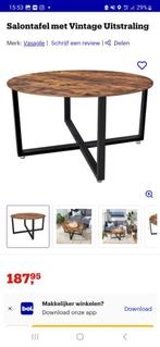Nieuw in doos ronde salontafels vintage industriele look, 50 tot 100 cm, Rond, Nieuw, Minder dan 50 cm