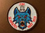 Patch RNLAF MLD 860 SQN Seawolves, Ophalen of Verzenden, Luchtmacht, Nederland, Embleem of Badge