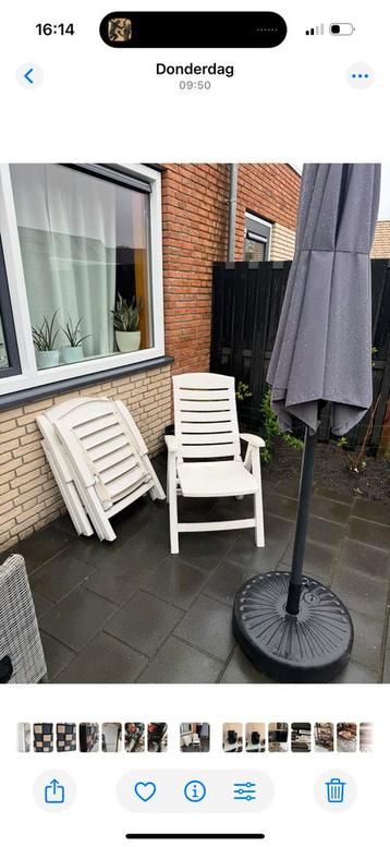 3 tuinstoelen te koop  beschikbaar voor biedingen