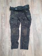 Airsoft broek zwarte camo emerson met utility riem, Ophalen of Verzenden