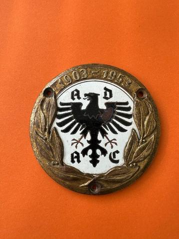 Emaille ADAC A.D.A.C. 50 jaar badge. 1953 voor Uw oldtimer. beschikbaar voor biedingen