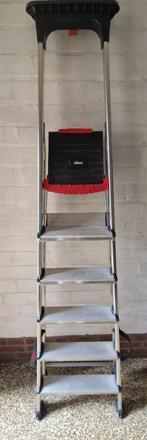 Altrex - Double Decker – Huishoudtrap - 6 treden, Doe-het-zelf en Verbouw, Ladders en Trappen, Ophalen, Zo goed als nieuw, Ladder