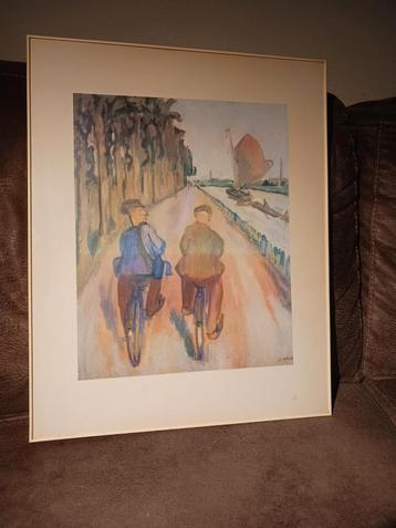 Reproductie: : Fietsers langs het Boterdiep - Jan Altink beschikbaar voor biedingen