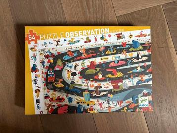 Puzzel Djeco thema verkeer beschikbaar voor biedingen