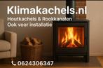 Houtkachel + Kachelpijp & Installatie, Ophalen of Verzenden, Vrijstaand, Hout, Nieuw