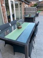 1 eettafel en 6 stoelen, Ophalen of Verzenden, Gebruikt