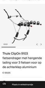 Thule clipon 9103, Auto diversen, Fietsendragers, Ophalen of Verzenden, Zo goed als nieuw, Achterklepdrager