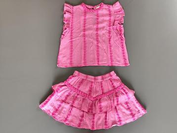 Top + rokje van Shoeby by Nicolette - maat 134/140 - roze beschikbaar voor biedingen