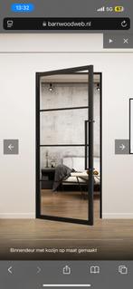 Stalen binnendeur 258x93cm. Rechtsdraaiend met gelagerd slot, Ophalen, 80 tot 100 cm, 215 cm of meer, Binnendeur