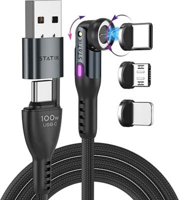 Magnetische laadkabel USB Static 360 Pro 1 meter beschikbaar voor biedingen