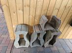 Betonnen bloembakken gratis af te halen, Tuin en Terras, Bloembakken en Plantenbakken, Ophalen, Gebruikt, Rond, 60 tot 100 cm