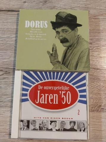 SETJE VAN 2 CD'S DORUS + DE ONVERGETELIJKE JAREN 50 (DEEL 2) beschikbaar voor biedingen